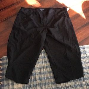 Black capri dress pants